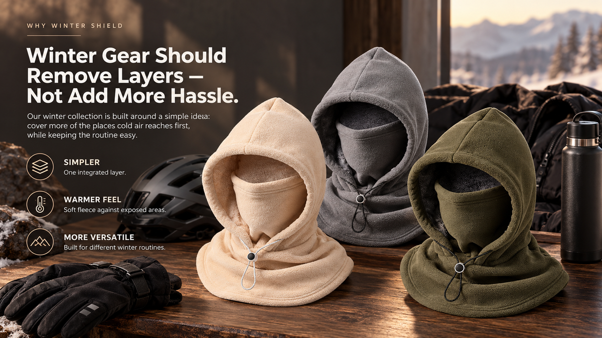 3-in-1 Winter Hood Neck Warmer – Windproof Face & Neck Protection