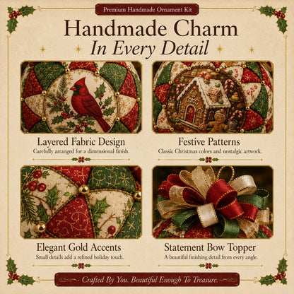 🔥Last Day BUY 3 GET 1 FREE⏳ Last Day 50% OFF – DIY Christmas Patchwork Ornament Kit