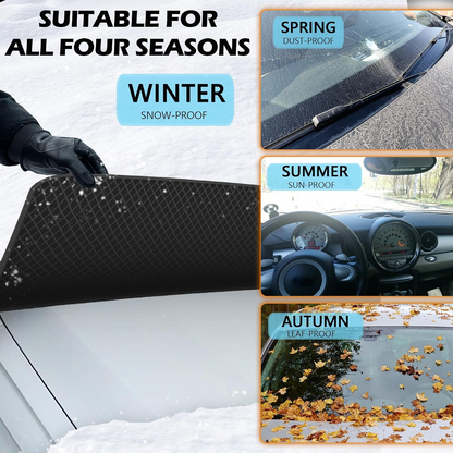🔥50% OFF — 🔥All-Season Windshield Snow Cover with Mirror Protection❄️
