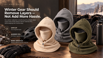 3-in-1 Winter Hood Neck Warmer – Windproof Face & Neck Protection