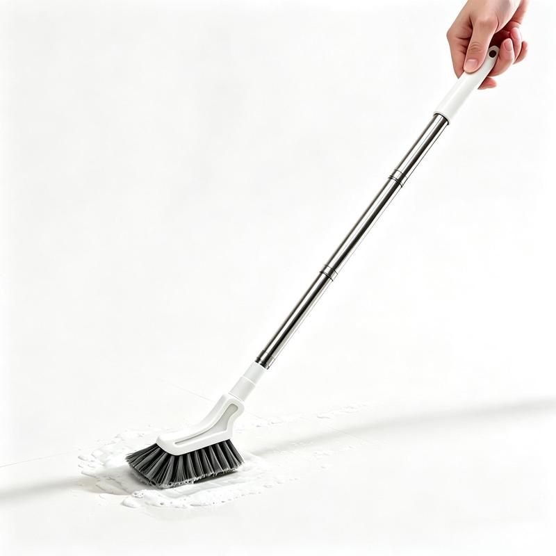 Telescopic Crevice Cleaning Brush Long-Handle Deep Cleaner for Tight Gaps, Corners & Bathroom Edges