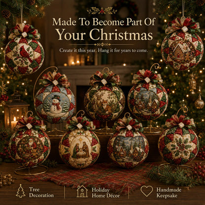 🔥Last Day BUY 3 GET 1 FREE⏳ Last Day 50% OFF – DIY Christmas Patchwork Ornament Kit