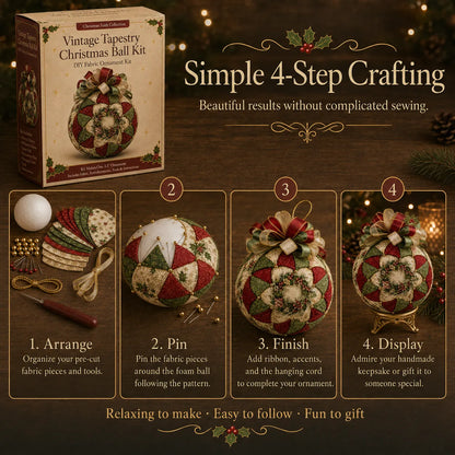 🔥Last Day BUY 3 GET 1 FREE⏳ Last Day 50% OFF – DIY Christmas Patchwork Ornament Kit