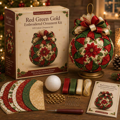 🔥Last Day BUY 3 GET 1 FREE⏳ Last Day 50% OFF – DIY Christmas Patchwork Ornament Kit