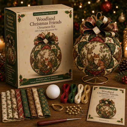 🔥Last Day BUY 3 GET 1 FREE⏳ Last Day 50% OFF – DIY Christmas Patchwork Ornament Kit