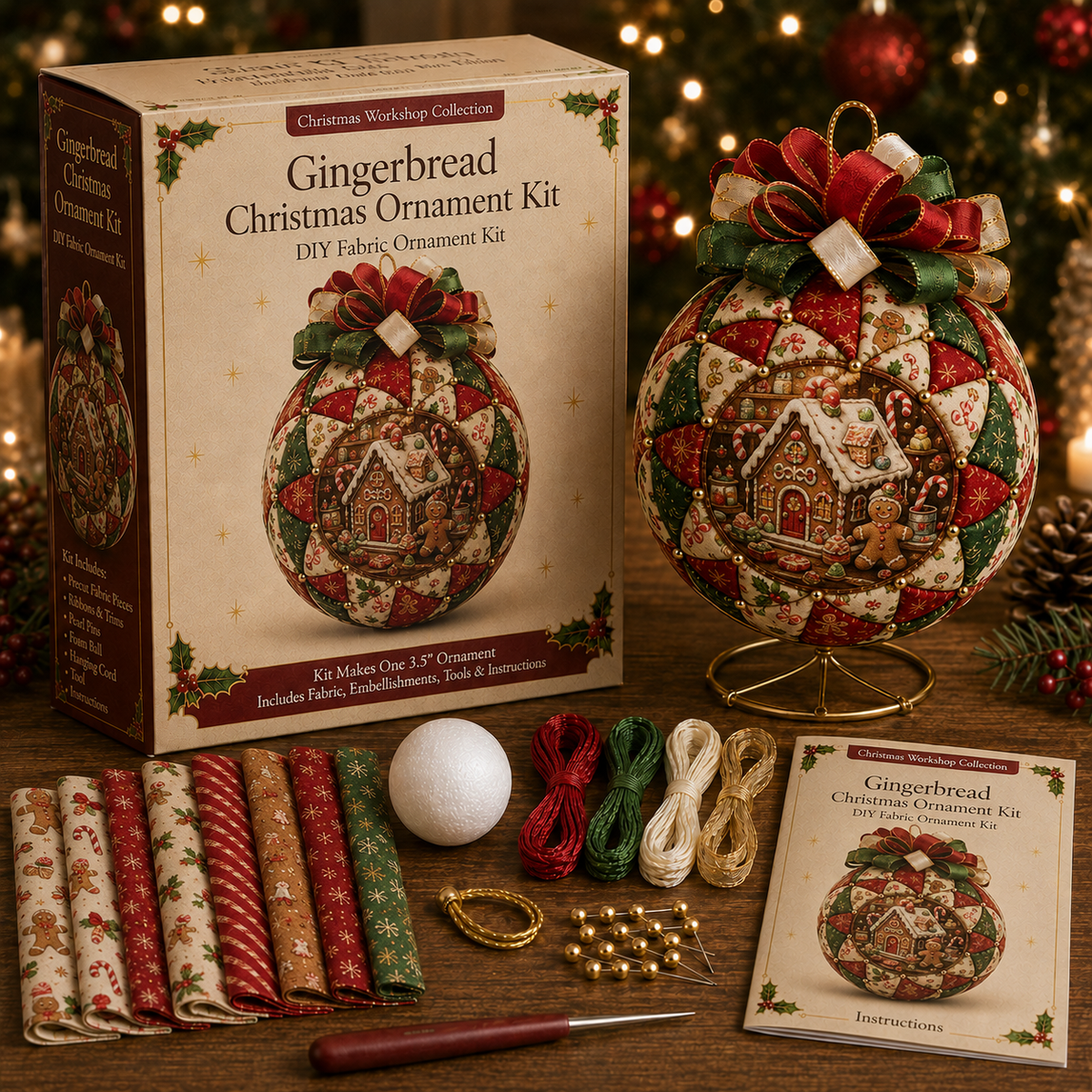 🔥Last Day BUY 3 GET 1 FREE⏳ Last Day 50% OFF – DIY Christmas Patchwork Ornament Kit