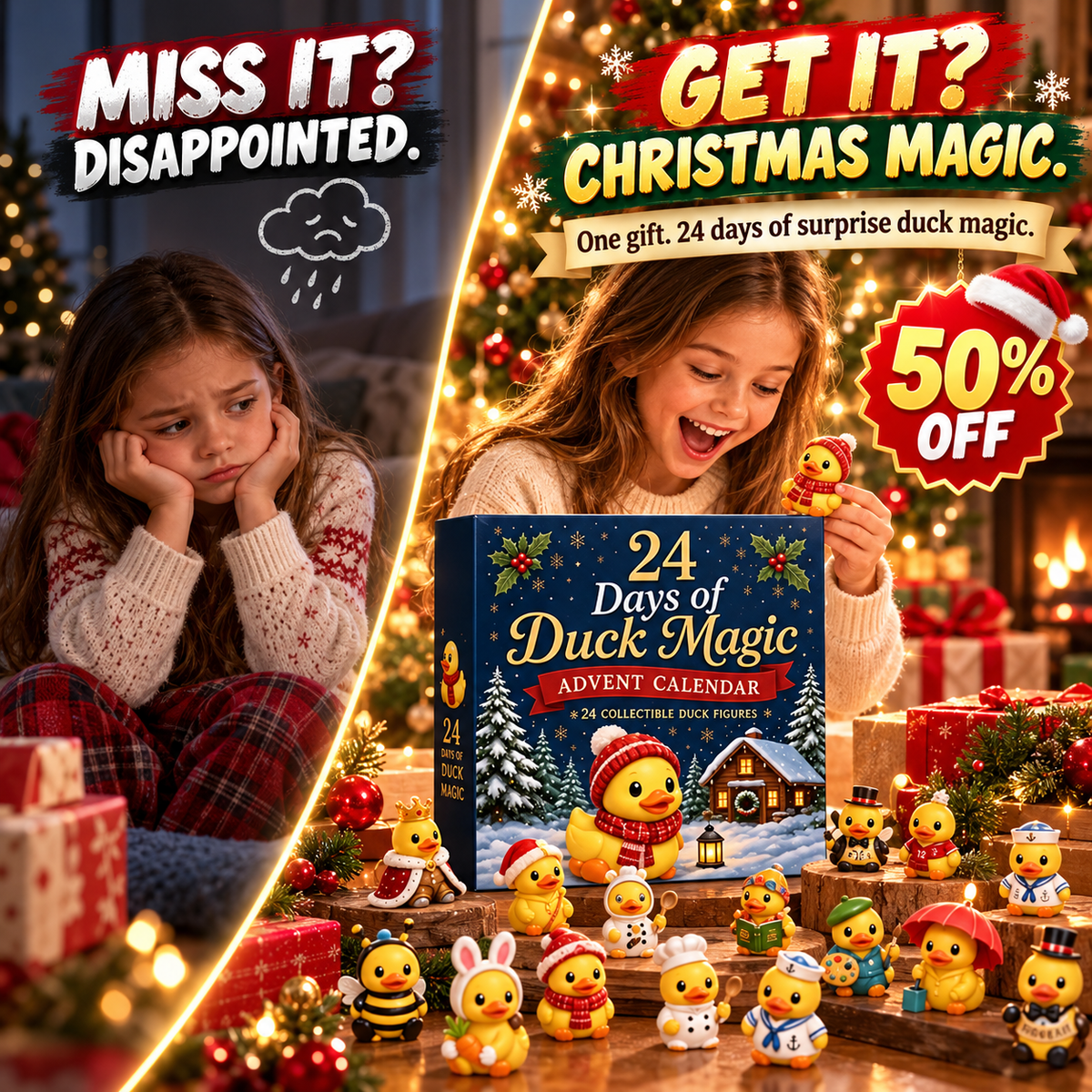 24-Day Duck Magic Advent Calendar – 24 Collectible Duck Surprises