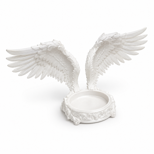 White Angel Wings Jewelry Holder Tray