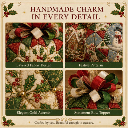 🔥Last Day BUY 3 GET 1 FREE⏳ Last Day 50% OFF – DIY Christmas Patchwork Ornament Kit