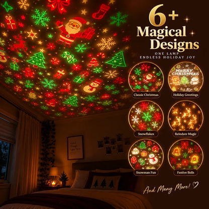 🎄 Christmas Magic Projection Lamp – Turn Any Room Into a Holiday Wonderland ✨