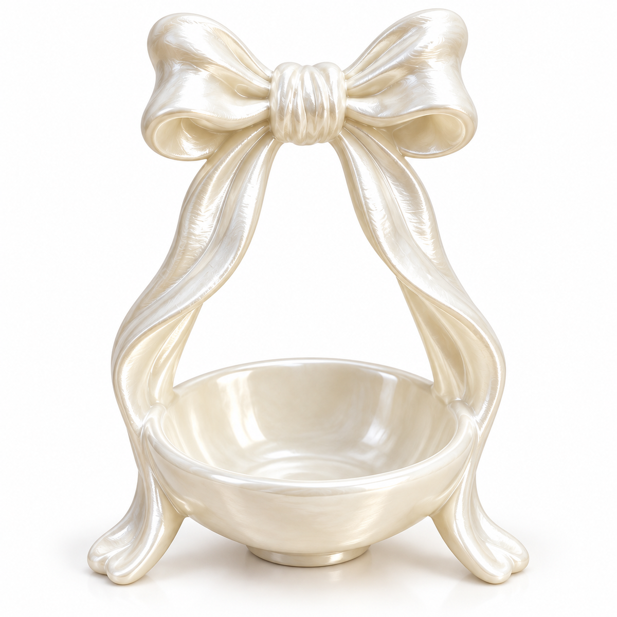Silk White Shell Jewelry Tray