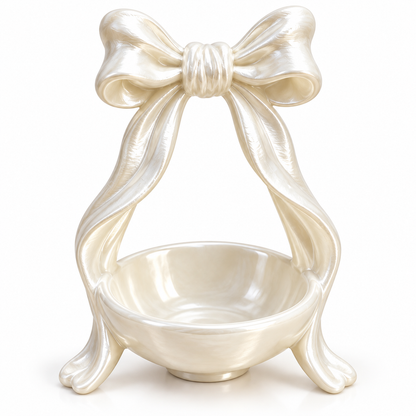 Silk White Shell Jewelry Tray